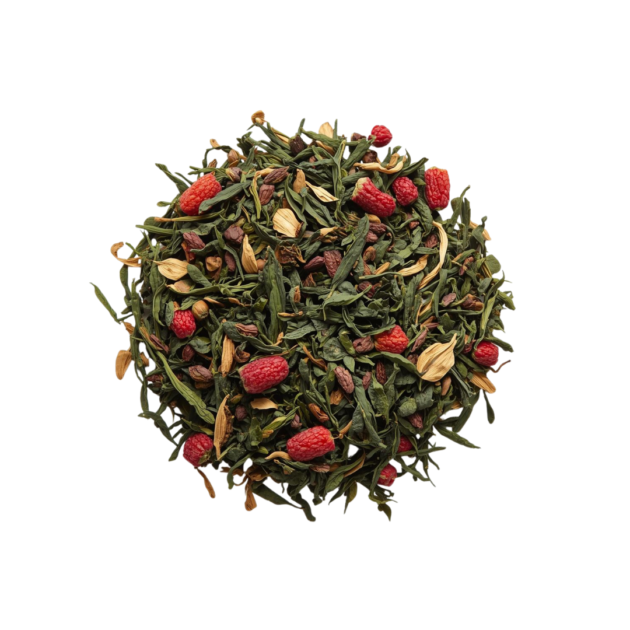 HERBATA ZIELONA SENCHA AROMATYZOWANA – ŻURAWINOWA
