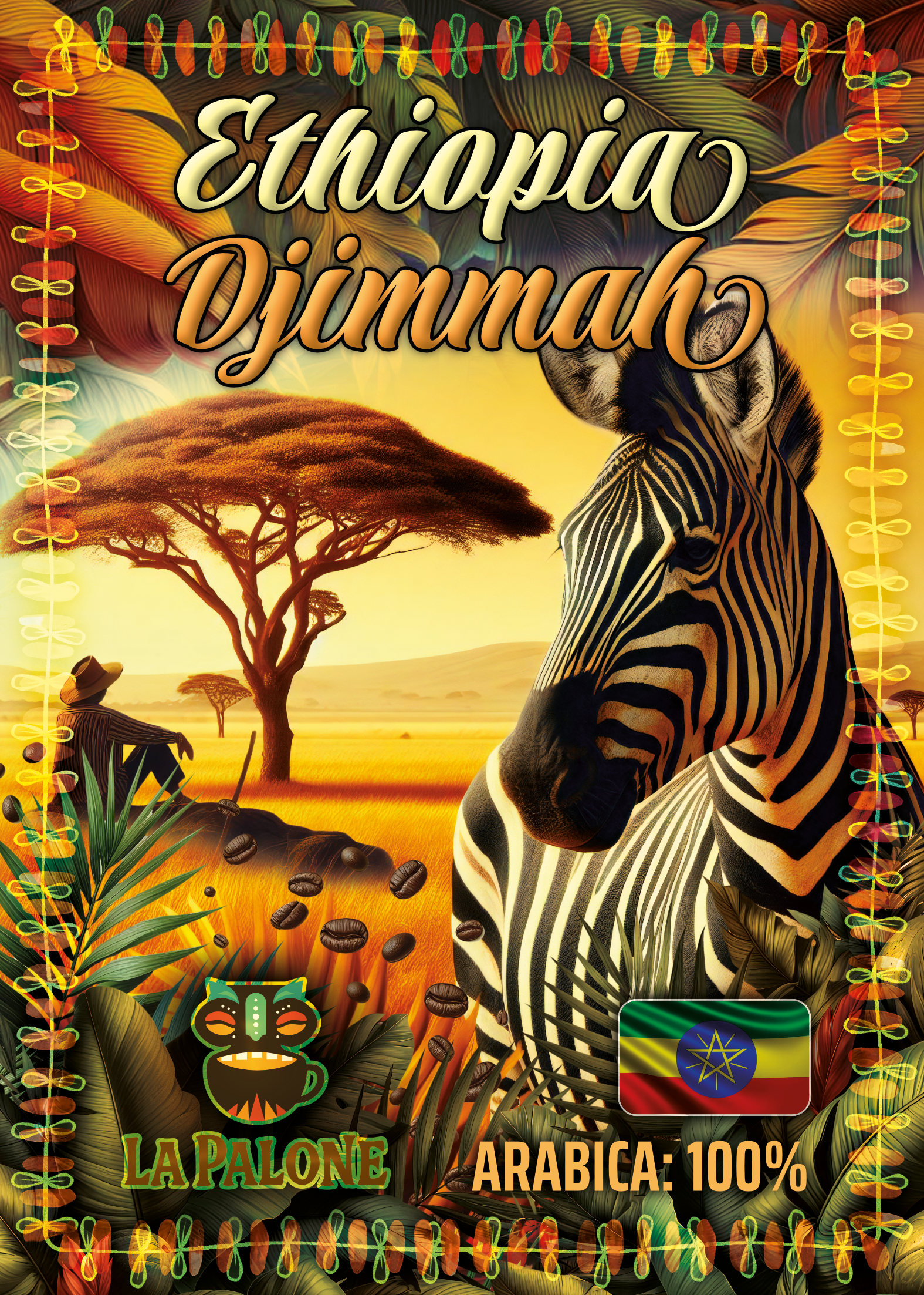 Kawa ziarnista ETHIOPIA DJIMMAH 100% Arabica - obrazek 2