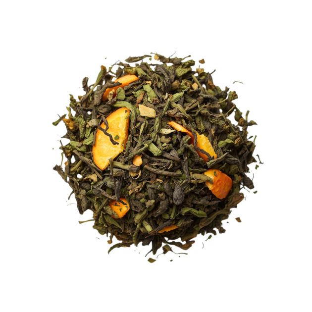 HERBATA ZIELONA GUNPOWDER POMARAŃCZOWA