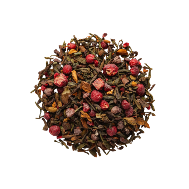 HERBATA ZIELONA GUNPOWDER ŻURAWINOWA